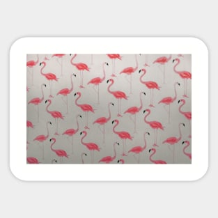 Pink Flamingo Printed Sticker